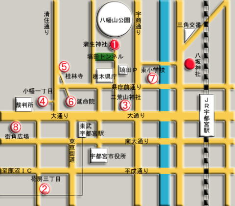 蒲生神社地図